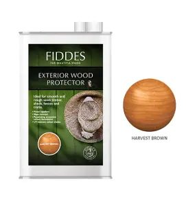 Fiddes - Exterior Wood Protector - 5 Litre - Harvest Brown