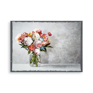 Bouquet Blooms Printed Canvas Floral Wall Art