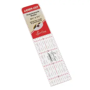 PWRK RULER 1.5X6.5IN - Rule: Patchwork: 1.5 x 6.5in - Sew Easy