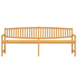 Berkfield Garden Bench 228x59.5x90 cm Solid Teak Wood