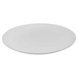 Queensway Home & Dining 26cm Diameter 32 Pcs White Coloured Stone Ceramic Dinnerware Plates Pasta Bowls Set