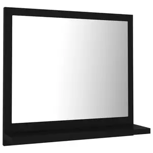 Dorlene Framed Wall Mounted Bathroom Mirror Black / 40 cm