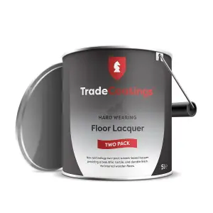 Trade Coatings Internal Wooden Floor Lacquer - Matte (10% sheen) - 10 litre - 2 Pack