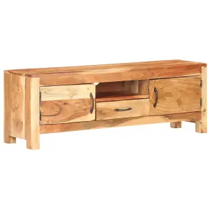 Berkfield TV Cabinet 116x30x40 cm Solid Acacia Wood