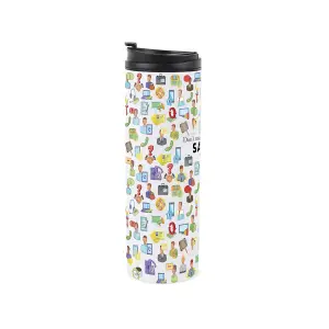 Salesperson Travel Mug - Novelty Salesman/Saleswoman Gift - Stainless Steel Double-Walled Hot/Cold Drinks Travel Flask