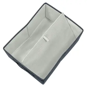 Leitz Velvet Grey 2-Pack Fabric Storage Box with Lid Medium