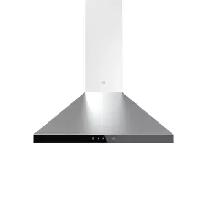 GoodHome LinkSense GHCH60LKSS Glass Chimney Cooker hood (W)59.8cm - Brushed stainless steel effect