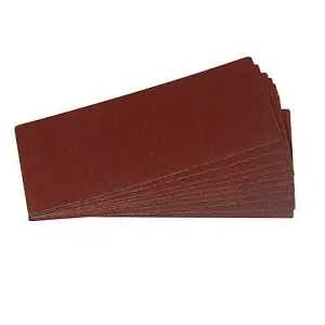 10x 93mm x 230mm Sanding Sheets 120 Grit Aluminium Oxide 1/3 Electric Sander