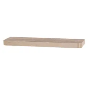 800mm trent narrow floating shelf kit, oak effect