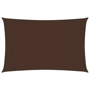 Berkfield Sunshade Sail Oxford Fabric Rectangular 4x7 m Brown