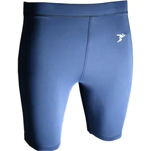 L - NAVY Adult Sports Baselayer Compression Shorts Bottoms - Unisex Training