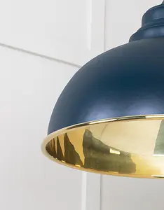 Smooth Brass Harborne Pendant in Dusk