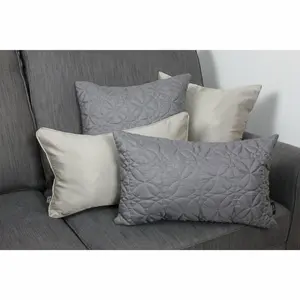 Bloxom Square Throw Cushion Charcoal Grey / 60 x 60cm