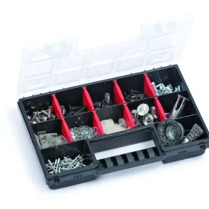 Performance Power Black Organiser with 12 compartments