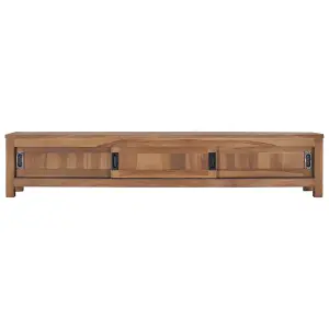 Berkfield TV Cabinet 150x30x30 cm Solid Teak Wood