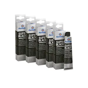 RTV Silicone Instant Gasket Maker Black High Temperature Sealant 5x80ml