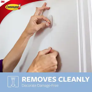 Command Large Clear Hook with Clear Strips 17093CLR