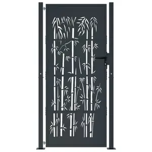 Phokas Metal Gate Anthracite / 205" H x 105" W x 3.9" D