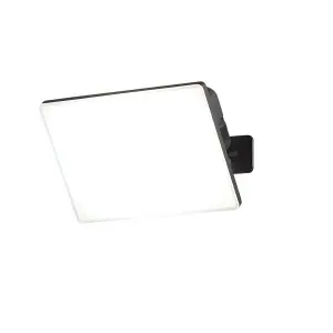 Litecraft Akos Black 20 Watt LED IP65 Outdoor Wall Flood Light