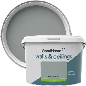 GoodHome Walls & ceilings Manhattan Silk Emulsion paint, 2.5L