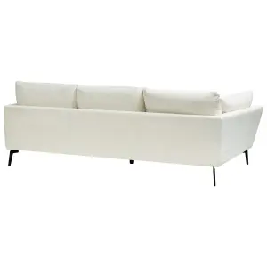 4 Seater Boucle Sofa White NENOLA