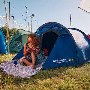 Eurohike Shadow 250 Nightfall Tent for 2 People with Darkened Technology Bedroom