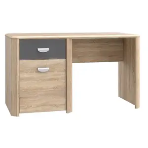 Somoma Oak and Grey Dressing Table Desk