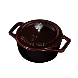 Berlinger Haus 5cm Hight Non Stick Cast Iron Mini Cooking Pan Induction Cook Pot Dish Lid