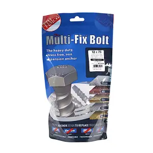 TIMCO Multi-Fix Bolts Hex Head Exterior Silver - 12.0 x 75