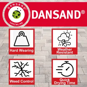 Weed Free Paving Sand Weed Killer Inhibitor 20kg Grey Paving Grout Dansand - FREE DELIVERY INCLUDED