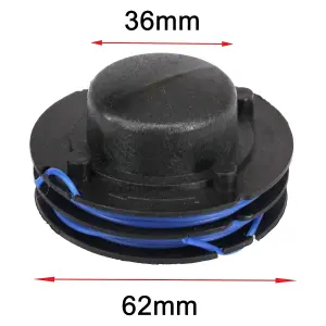 SPARES2GO Line Spool Cover compatible with Qualcast GT2518 GT2518X GT2551 GT2551X Strimmer Trimmer