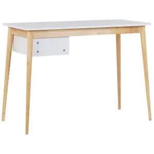 Home Office Desk with Storage White EBEME