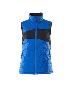 Mascot Accelerate Ladies Thermal Gilet with CLIMascot (Azure Blue/Dark Navy)  (X Small)