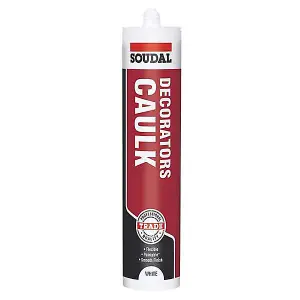 Soudal Decorators Caulk White 290ml - Pack of 6