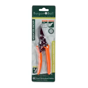 Burgon & Ball RHS Terracotta Micro Bypass Secateurs (H) 160mm x (W) 45mm