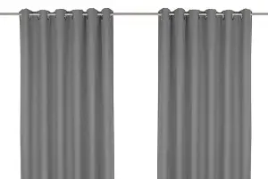 Thermal Blackout Curtains - Silver - 90"x90"