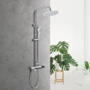 Hommix Rubineta OLO + ULTRA-10 Chrome Shower Set