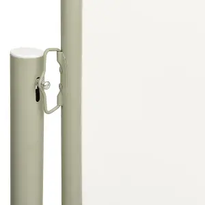 Berkfield Patio Retractable Side Awning 220x600 cm Cream