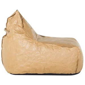 Beliani Modern Bean Bag Golden Brown DROP