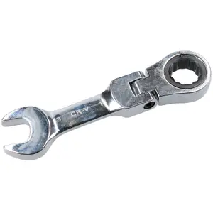 13mm Stubby Metric Flexible Flexi Head Ratchet Combination Spanner 72 Teeth