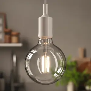 Diall G125 E27 3.4W 470lm Clear Globe Warm white LED Filament Light bulb