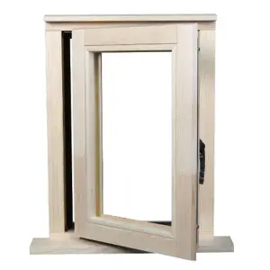 895mm (W) x 995mm (H) Wooden Stormproof Window - 1/2 Right Opening Window - Toughened Safety Glass