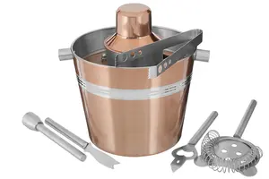 Maison by Premier 7Pc Bar Set With Rose Gold Finish