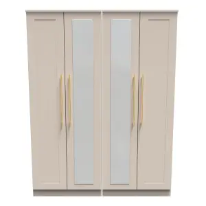 Helmsley Tall 4 Door 2 Centre Mirrors in Kashmir Matt (Ready Assembled)