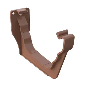 5 x Brown Ogee Fascia Gutter Brackets, Freeflow 135mm Rain Water Systems