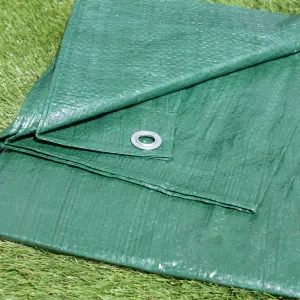 Greena Tarpaulin 2.8 x 3.4m (10 x 12ft) - Green