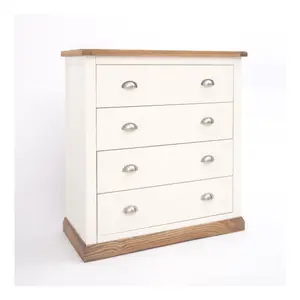 Tropea 4 Drawer Chest of Drawers Chrome Cup Handle