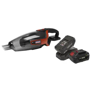 Sealey Cordless Handheld Vacuum Cleaner 650ml 20V SV20 Series Kit - 2 Batteries CP20VCVKIT