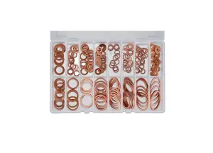 Assorted Copper Sealing Washers Imperial Box Qty 225 Connect 31870