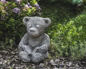 Sweet Teddy Bear Garden Ornament